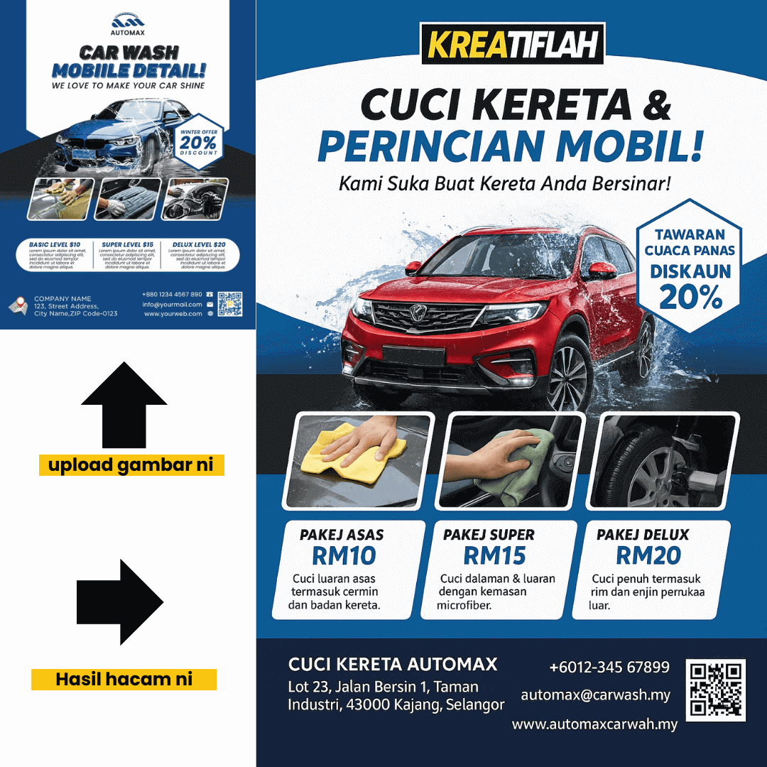 poster detail car wash